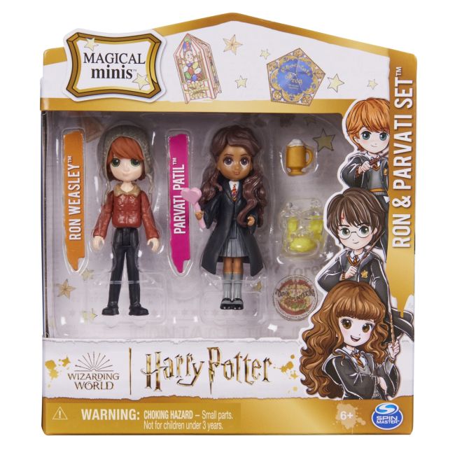 HARRY POTTER WIZARDING WORLD MAGICAL MINIS SET 2 FIGURINE RON SI PARVATI VIV6064902