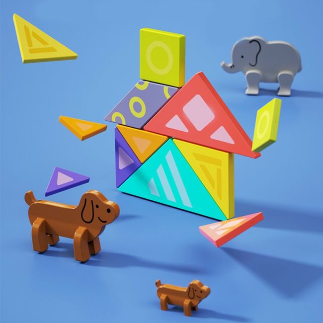 JOC EDUCATIONAL TANGRAM MAGNETIC VIVHolaE7982