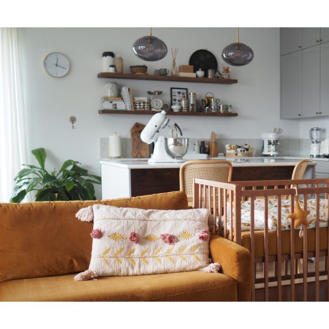Patut Cu Sertar Independent Din Lemn Pentru Bebe, Inaltime Saltea Reglabila, Boho Vintage 120a 60 Cm Pjbboho_vintage