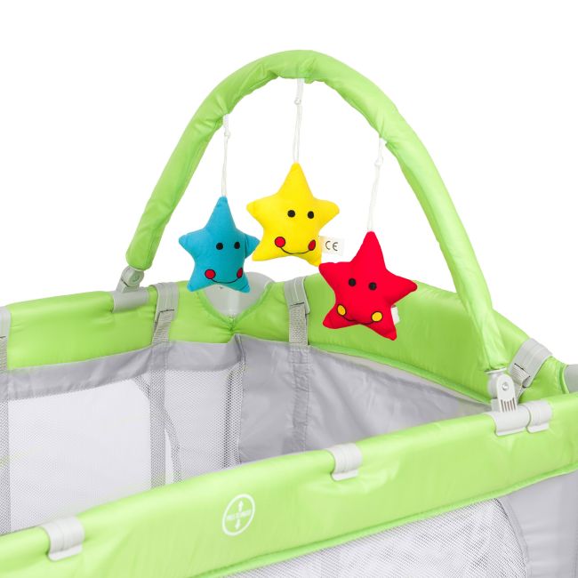Patut pliant 2 nivele Juju Sleepy Baby, Freddie Fox JUJJU7980-Freddie-Fox