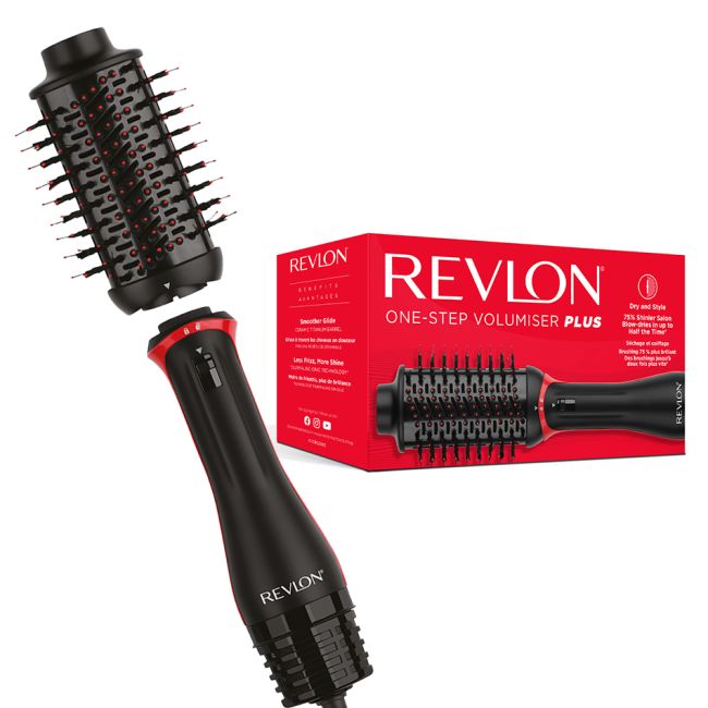 Perie electrica fixa REVLON One-Step Volumiser PLUS RVDR5298E, cu cap detasabil, 4 trepte de... BITRVDR5298E