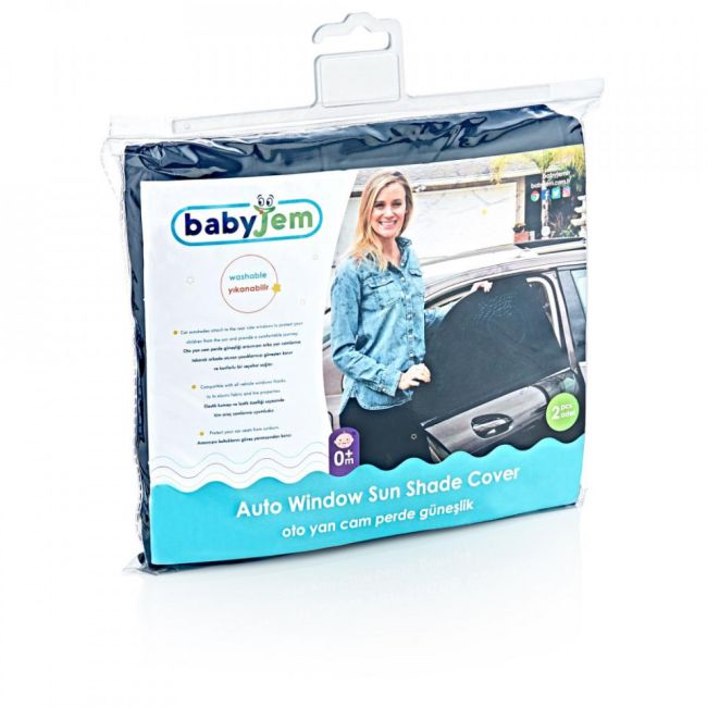 Set 2 bucati parasolar auto BabyJem Sun Shade Cover (Model: 47x107 cm) JEMbj_5321