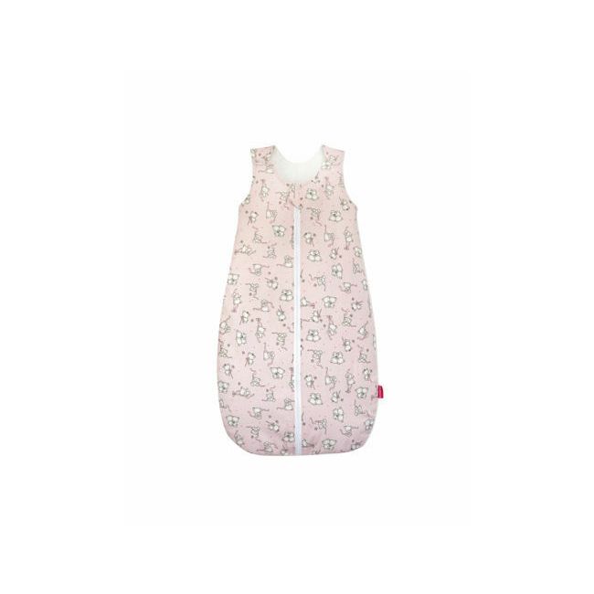 Sac de dormit copii, Loving Bear Pink, din bumbac, 85 cm, 0.8 tog - Primavara KDEPR8508LBP