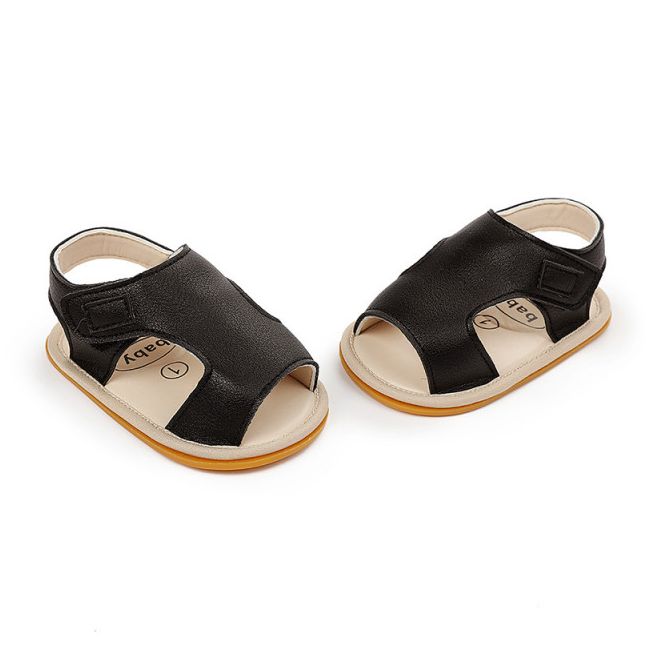 Sandalute negre cu arici pentru baietei MBd9642-2-SA6