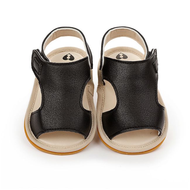 Sandalute negre cu arici pentru baietei MBd9642-2-SA6