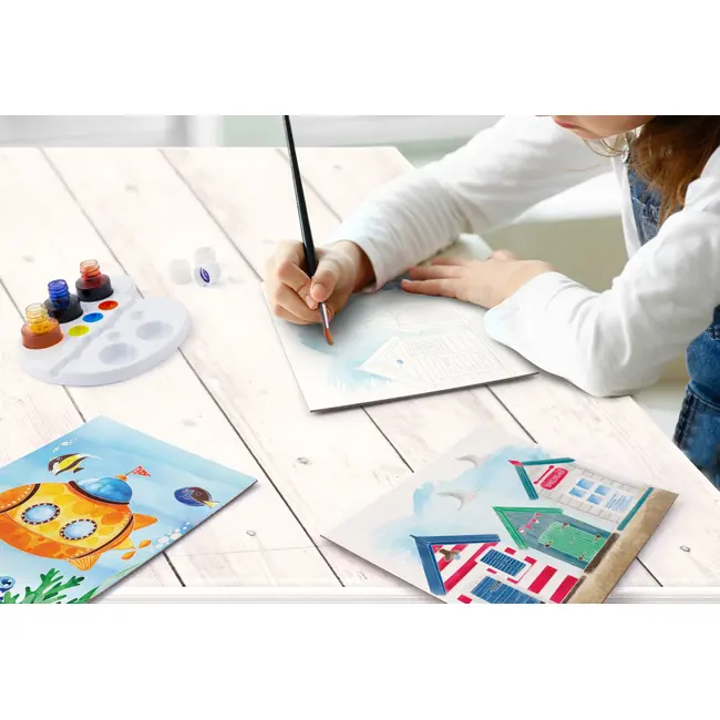 SET DESEN AS ART ACUARELA PEISAJ MARIN VIV1038-21043