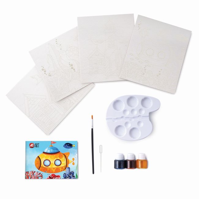SET DESEN AS ART ACUARELA PEISAJ MARIN VIV1038-21043