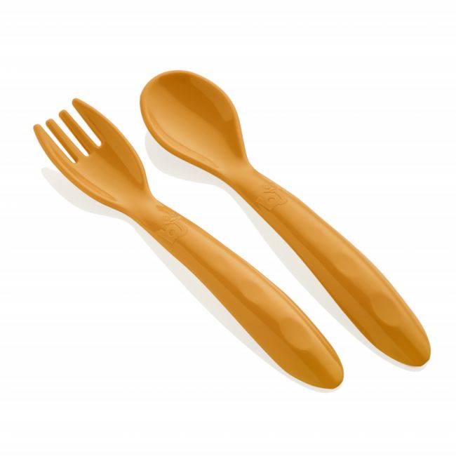 Set lingurita si furculita BabyJem (Culoare: Roz) JEMbj_4956