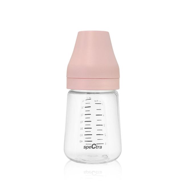 Biberon pa anticolici premium cu tetina s, roz (160 ml)