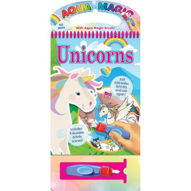 Carte de colorat cu apa Aqua Magic Unicorni Alligator AB3217UNAM BBJAB3217UNAM_Initiala