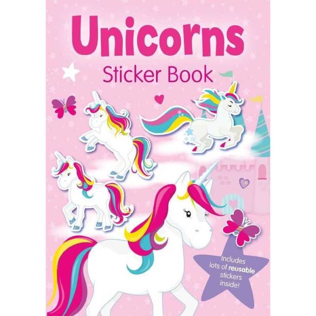 Carte de colorat cu stickere Unicorni Alligator AB3043UNSB BBJAB3043UNSB_Initiala