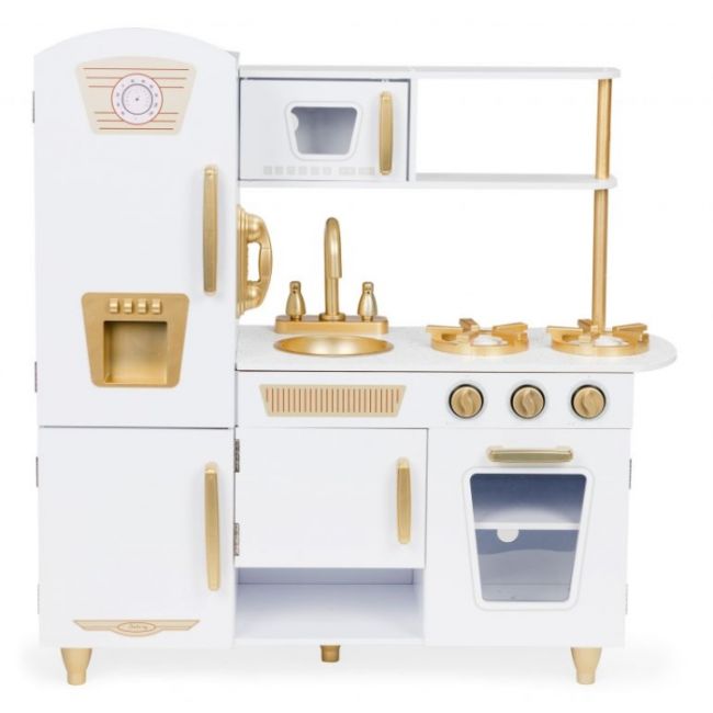 Bucatarie mare din lemn pentru copii cu accesorii ecotoys 7267 edeedi7267