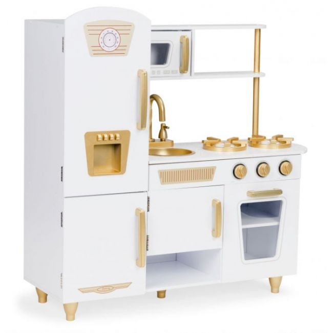 Bucatarie mare din lemn pentru copii cu accesorii ecotoys 7267 edeedi7267