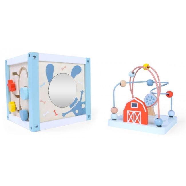 Cub educational din lemn 1020 ecotoys edeedi1020