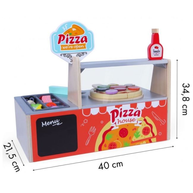 Cuptor pentru pizza din lemn + accesorii ecotoys 4366 edeedi4366