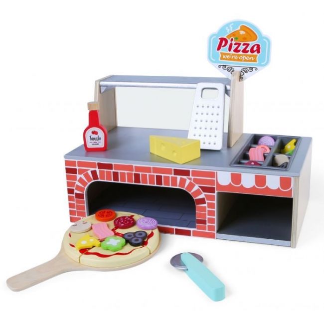 Cuptor pentru pizza din lemn + accesorii ecotoys 4366 edeedi4366