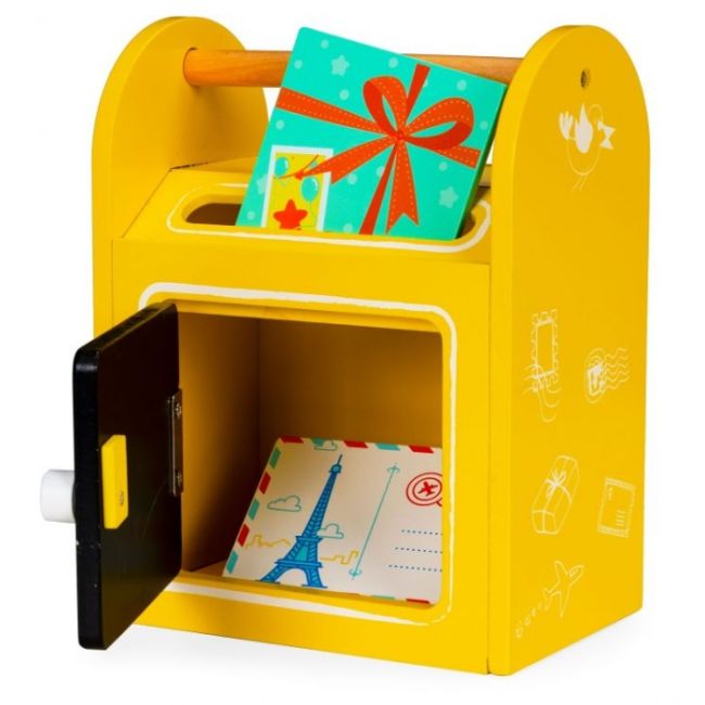 Cutie pentru scrisori din lemn pentru copii ecotoys 2623 edeedi2623