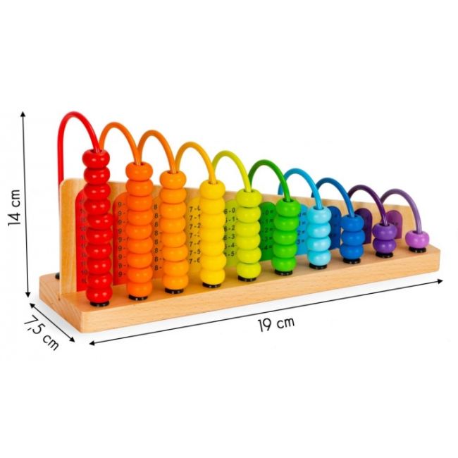 Jucarie educativa din lemn abac ecotoys ph05s001 edeediph05s001