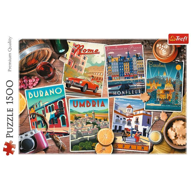 PUZZLE TREFL 1500 CALATORIND PRIN EUROPA VIV26199