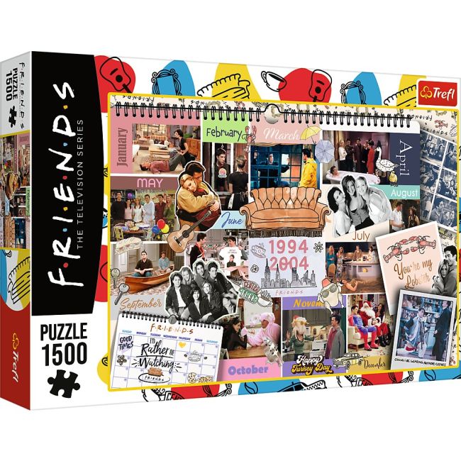 PUZZLE TREFL 1500 FRIENDS PAGINI DIN CALENDAR VIV26197