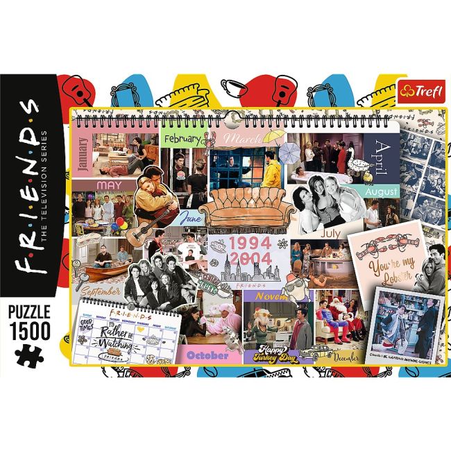 PUZZLE TREFL 1500 FRIENDS PAGINI DIN CALENDAR VIV26197