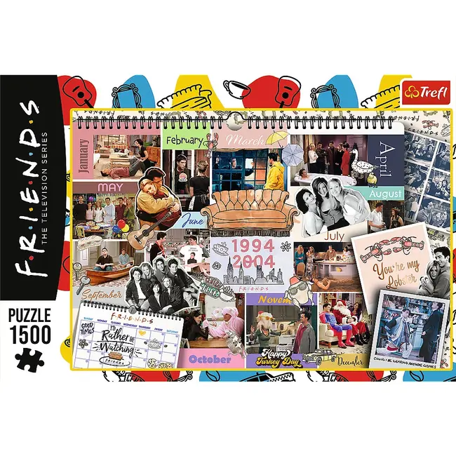PUZZLE TREFL 1500 FRIENDS PAGINI DIN CALENDAR VIV26197