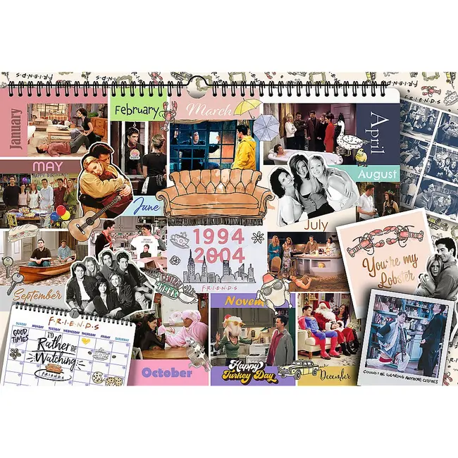 PUZZLE TREFL 1500 FRIENDS PAGINI DIN CALENDAR VIV26197