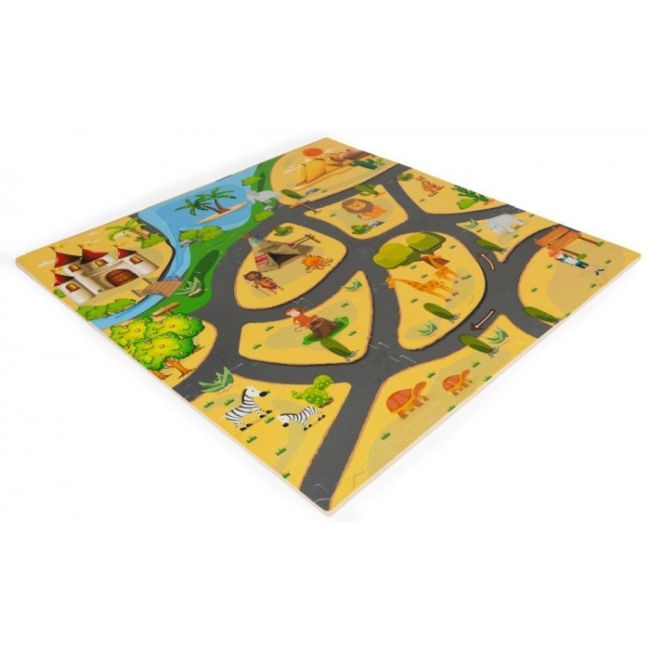 Salteluta educationala pentru joaca, 9 elemente ecoeva009 - safari edeediecoeva009