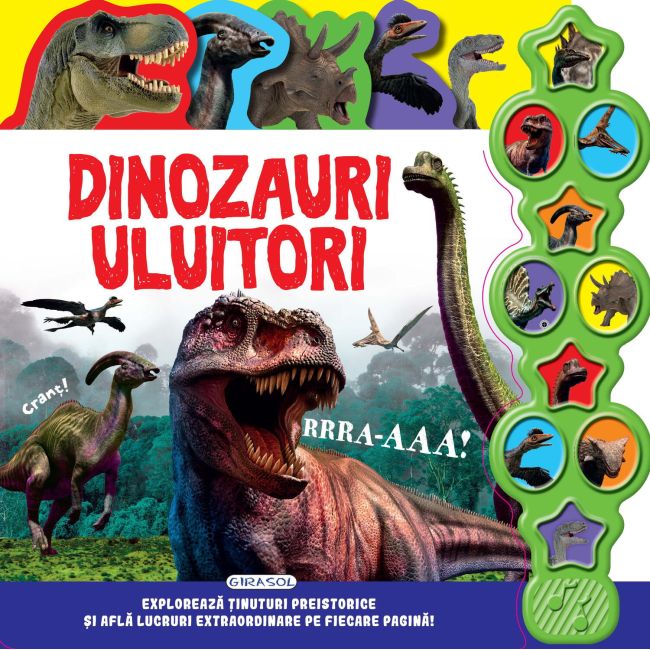 Carte cu sunete - dinozauri uluitori