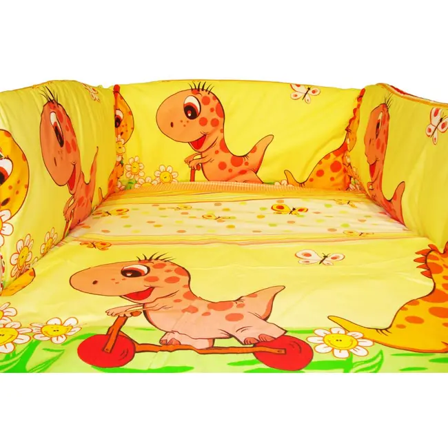 Lenjerie MyKids Dino Roz 5 Piese 120x60 00003801