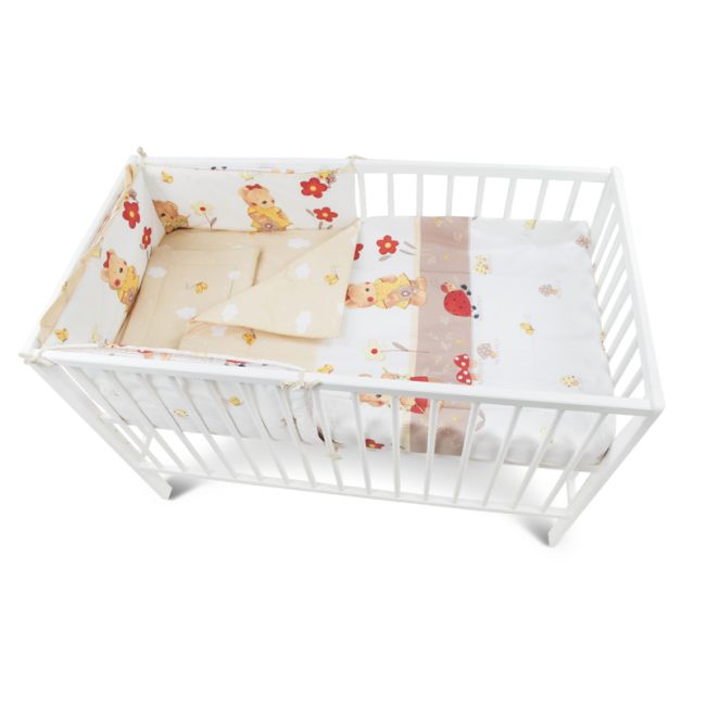 Lenjerie MyKids Teddy Gradina Maro 4 Piese 120x60 00004195