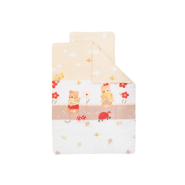 Lenjerie MyKids Teddy Gradina Maro 4 Piese 120x60 00004195