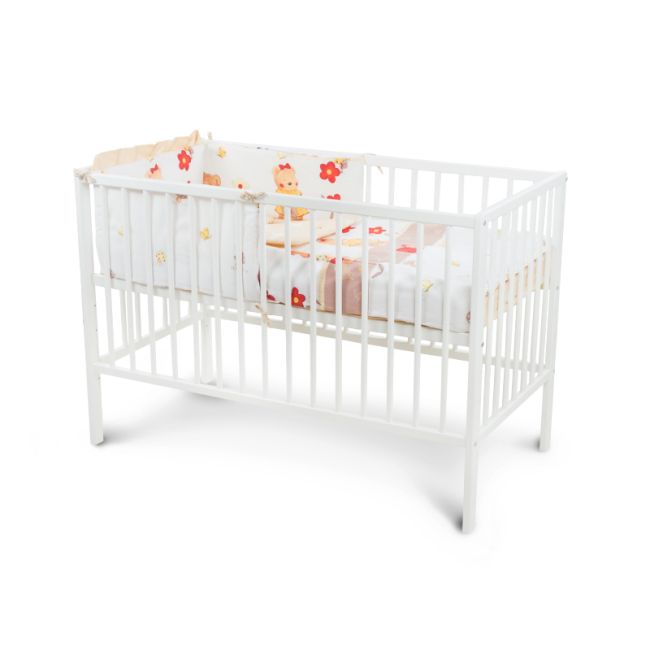 Lenjerie MyKids Teddy Gradina Maro 4 Piese 120x60 00004195