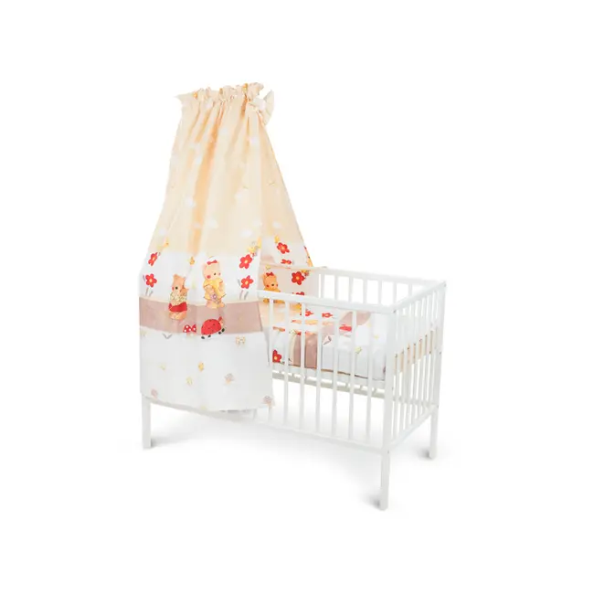 Lenjerie MyKids Teddy Gradina Maro 5 Piese 120x60 00003807