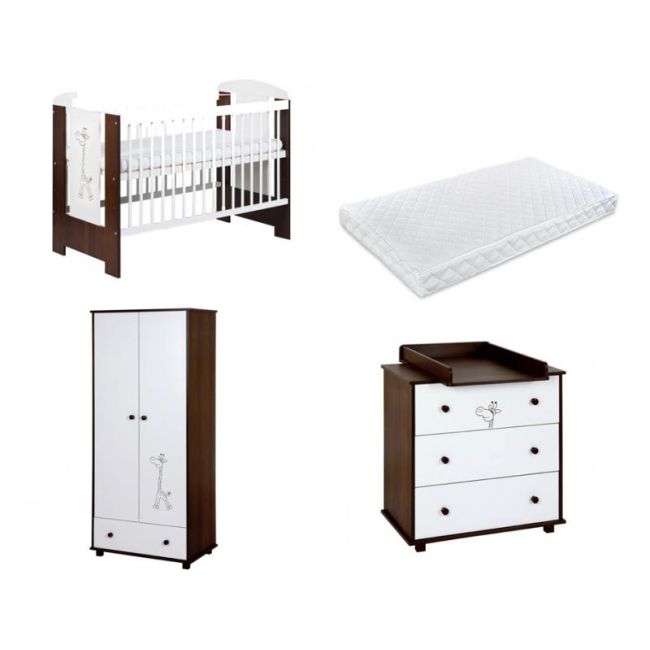 Mobilier Camera copii Si Bebelusi KLUPS SAFARI GIRAFFE Wenge 00003366