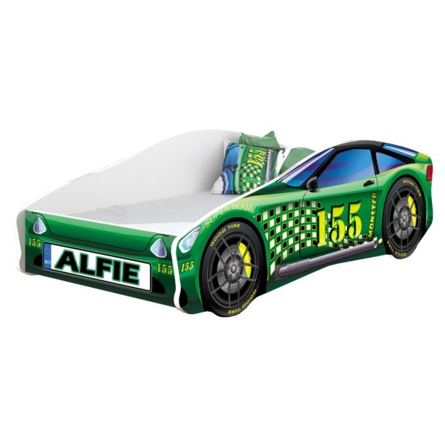 Pat Tineret MyKids Race Car 04 Green-160x80 00070445