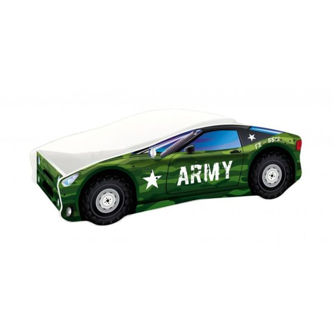 Pat Tineret MyKids Race Car 07 Army-140x70 00070438