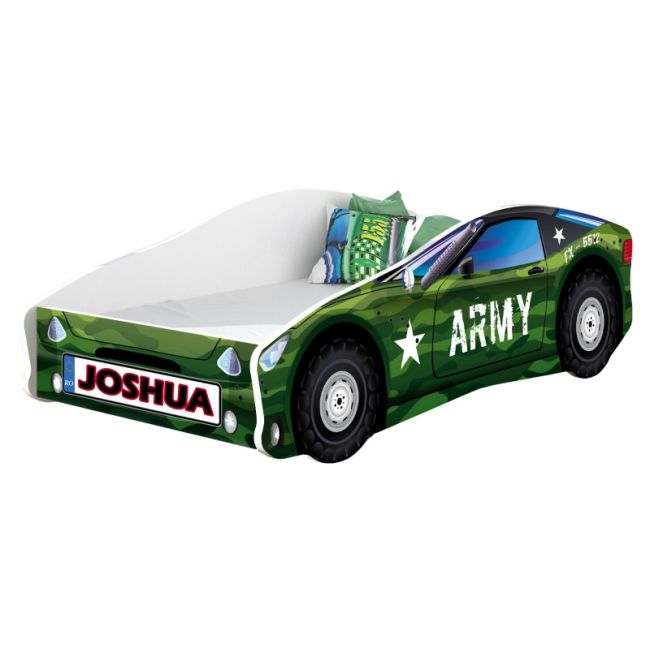 Pat Tineret MyKids Race Car 07 Army-160x80 00070448
