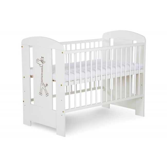 Patut SAFARI GIRAFFE ALB KLUPS Din lemn Pentru copii 00004807