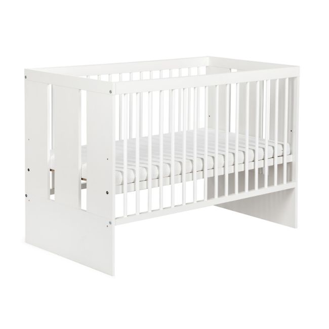 Patut cu sertar KLUPS Paula Alb + Saltea 10 MyKids Confort II 00009543