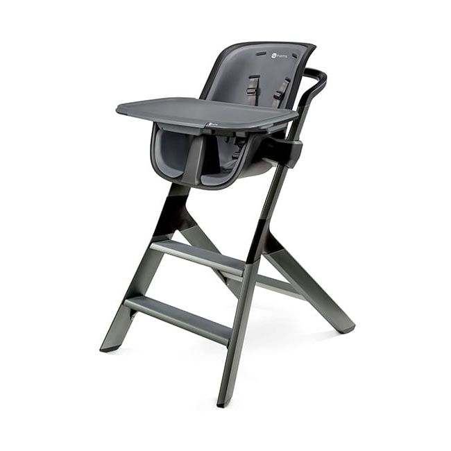 Scaun de masa 4moms Black-Grey+Set Farfurii si tacamuri 00070535
