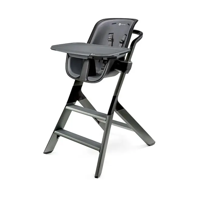 Scaun de masa 4moms Black-Grey+Set Farfurii si tacamuri 00070535