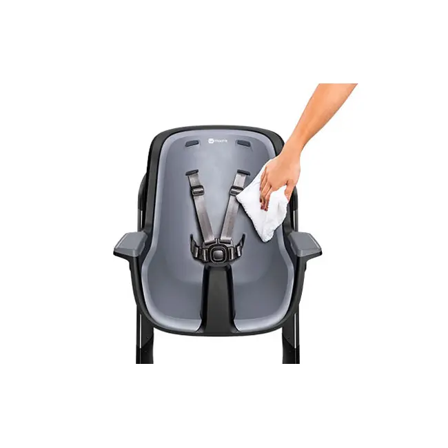 Scaun de masa 4moms Black-Grey+Set Farfurii si tacamuri 00070535