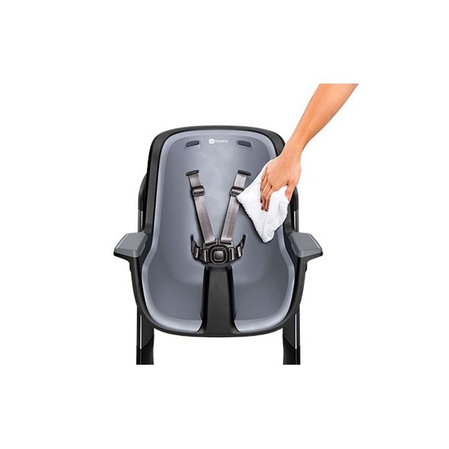 Scaun de masa 4moms White-Grey+Set Farfurii si tacamuri 00070536