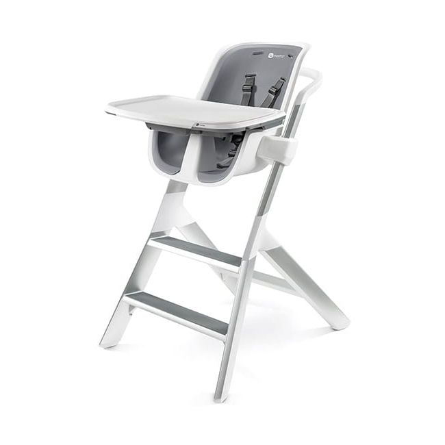 Scaun de masa 4moms White-Grey+Set Farfurii si tacamuri 00070536