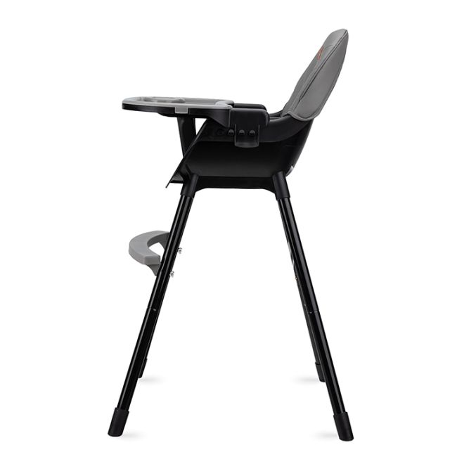 Scaun de masa copii Momi Flovi, Piele ecologica, Black KRTKRKA00018
