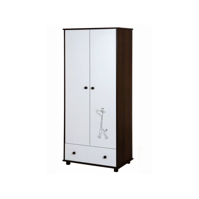 Dulap Camera copii Bebelusi 2 Usi Klups Safari Giraffe Wenge 00001327
