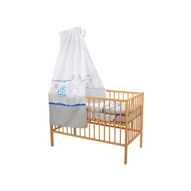 Lenjerie MyKids My Zoo Albastru 5 Piese 120x60 cm 00006629