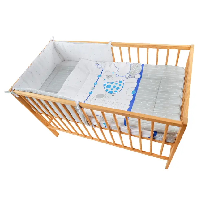 Lenjerie MyKids My Zoo Albastru 5 Piese 120x60 cm 00006629