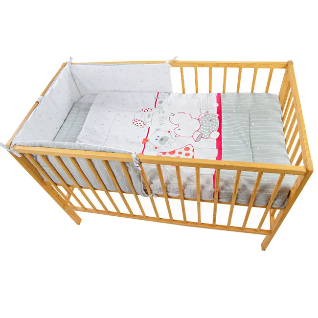 Lenjerie MyKids My Zoo Rosu 4+1 Piese 120x60 cm 00006646